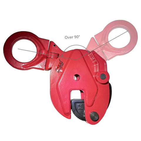 Vertical Plate Clamp Workhorse Heavy Duty Lifting Clamp With Lock Handle For Steel Plates Up To 4400 Lbs 2 Ton WLL Durable Serrated Jaws