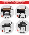Heavy-Duty 2.0 RPM Auger Motor Replacement For Universal AC Pellet Grills compatibility with major brands.