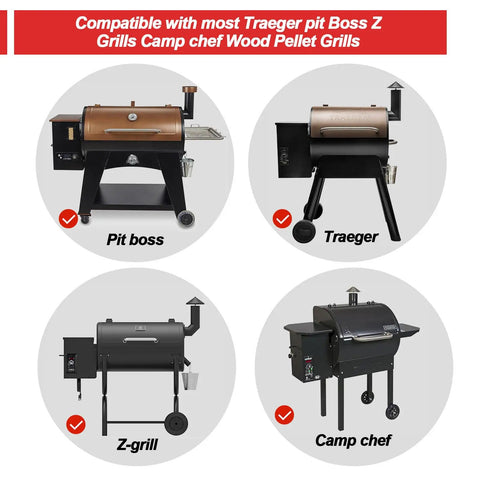 Heavy-Duty 2.0 RPM Auger Motor Replacement For Universal AC Pellet Grills compatibility with major brands.