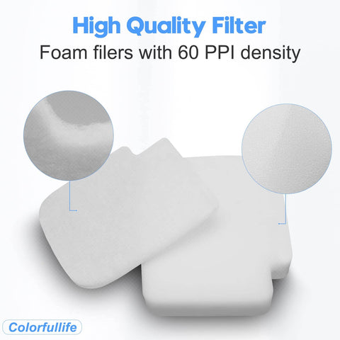 Close-up of foam filters with 60 PPI density from Must Have Replacement Filter Set For Shark Stratos AZ3002 Upright Vacuum Cleaner.