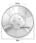 Aluminum Heat Reflector Shield Replacement Part For Propane Outdoor Heaters Round Stand Up Patio Heaters Thickened Shield