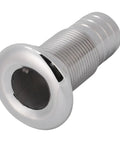 316 Stainless Steel Boat Thru Hull Fitting Hose Barb Connector For Marine Inlet And Outlet Ideal For Yachts And Boats Bilge Drain And Cooling System Three Quarters Inch Half Thread Outlet No Gasket