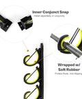 Heavy Duty Fishing Rod Rack For Garage Or Vehicle Wall Or Ceiling Mount With Soft Rubber Coated Holders To Protect Your Rods