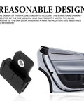 Two Pack Window Glass Channel Clips For Front Door Fitment Durable Glass Lifter Bracket Buckle Retainer Clip highlighted against a car door.