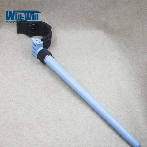Waterjet cylinder wrench with 3 inch OD blue shaft and black clamp, Win-Win watermark