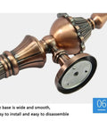 Retro European Style Sliding Door Handle for Wood and Glass Doors, zinc alloy die cast construction, bronze electroplated finish