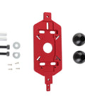 Knockout Universal Router Base Plate With Dual Handle Heavy Duty Aluminum Alloy Template Guide for precise wood trimming and milling.