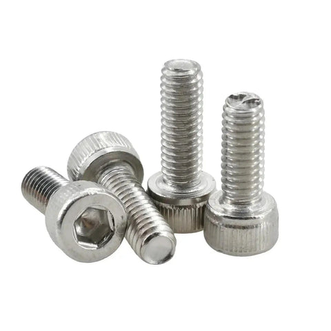 All In One M2 To M6 Machine Screw Set With 304 Stainless Hex Socket Bolts Nuts Washers And Gaskets Metric Thread Hardware Kit Packed With 120Pcs M5 Pack For DIY Projects And Repairs, close-up hex socket bolts