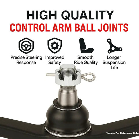 Dodge Ram 1500 Front Upper Control Arms With Ball Joints 2 Pack Left And Right Kit For 2009-2010, 2011-2018, 2019-2024 Ram 1500 Classic Beefed-Up Suspension Upgrade ball joint close-up