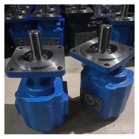 Direct Replacement Hydraulic Gear Pump For Heavy Equipment OEM Style Gear Oil Pump Compatible With XCMG Wheel Loaders And 2063 2050 2040 Series 803099524 803004104 Spare Parts For Quick Swap blue metal hydraulic gear pumps with shaft and flange