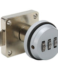 Keyless Combination Cam Lock with Password Security for Drawers Cabinets Lockers, zinc alloy, side view