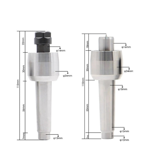 Heavy Duty Single CNC Tailstock Assembly With Movable Base And Four Head Setup For Rotary Fourth Axis Engraving Machines showing detailed dimensions.