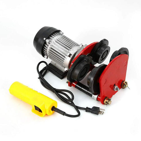 1 Ton Electric Trolley Hoist On I Beam Track For Straight Rail Setups, Built For Real Heavy Lifts with control switch