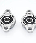 Badass 10mm Zinc Alloy Pillow Block Bearings With Housing 10 Pack Ultra Durable Chrome Steel Balls Run Sick Smooth Low Noise Self Aligning Fits Any Shaft Great For Garage Shop Projects Reliability And Heavy Duty Strength Guaranteed., two 10mm pillow block bearings
