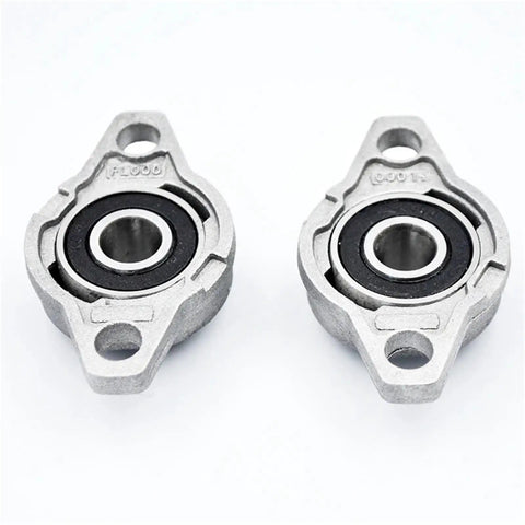 Badass 10mm Zinc Alloy Pillow Block Bearings With Housing 10 Pack Ultra Durable Chrome Steel Balls Run Sick Smooth Low Noise Self Aligning Fits Any Shaft Great For Garage Shop Projects Reliability And Heavy Duty Strength Guaranteed., two 10mm pillow block bearings