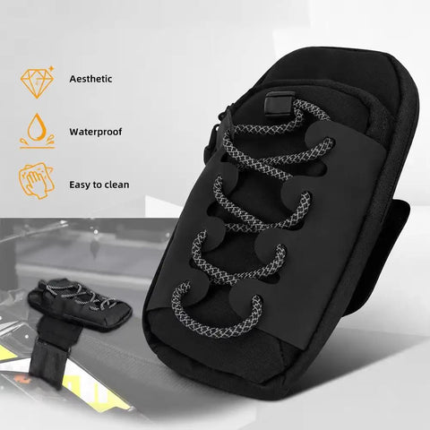 KuangChuDan Custom Fit Motorcycle Storage Bag For Savage Off Road E Bike Holds Saddle Gear Firmly With Stretch Strap Mounting System For Easy Rides black waterproof Oxford cloth 195x110mm