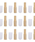 Shelf Pins One Quarter Inch Brass Pegs With Rubber Covers For Kitchen Cabinets And Glass Shelves Modern Minimalist Design