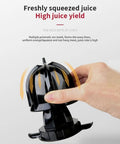 Close-up of the 350W Electric Citrus Juicer Lemon Squeezer with ergonomic design for high juice yield and efficient extraction.
