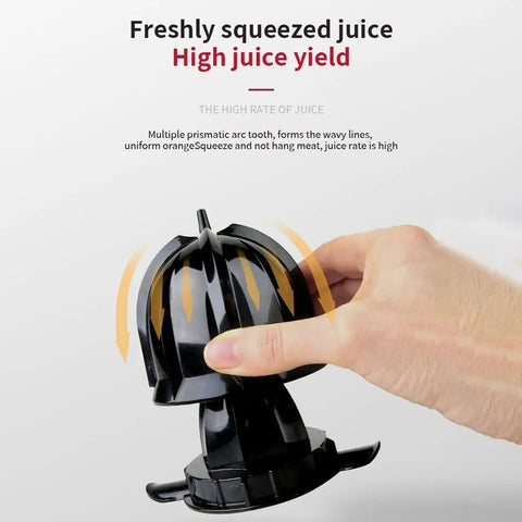 Close-up of the 350W Electric Citrus Juicer Lemon Squeezer with ergonomic design for high juice yield and efficient extraction.