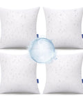 18x18 Outdoor Throw Pillows Set Of 4 Waterproof Cushions For Patio And Backyard Hangouts Water-Resistant Soft Support