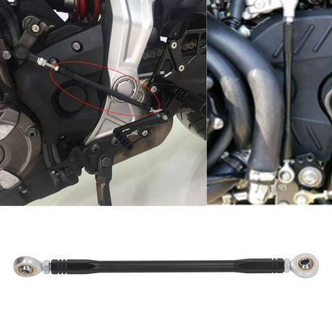 Aluminum Motorcycle Gear Shift Rod 180mm Shifter Lever Linkage Bar For Rearset Footpegs Upgrade shown on motorcycle