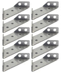 Stainless Steel Corner Brackets 10 Pack For Shelf Support And Furniture Frames Trapezoid Angle Braces, anti-scratch, oxidation resistant