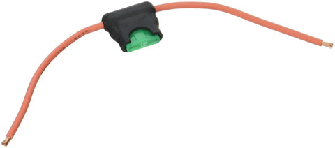 High Durability Inline Fuse Holder With 30 Amp Fuse And Carded ACS ATO Style For Auto And DIY Builds Includes Two 4 Inch Leads Of 16 Gauge Black Wire Made Easy