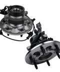 Front Wheel Bearing And Hub Assembly 6 Lug With ABS For Chevy Colorado 2004-2008 4WD, GMC Canyon 2004-2008 4WD, close-up view