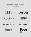 Logos of publications highlighting Black ABA8358 Portable Gadget for Everyday Use With Fast Charge Long Battery Life.