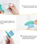 Four Pack Toothpaste Squeezers Hanging Tube Squeezer Tool Multicolor Tubular Paste Dispenser Save Every Last Drop For Toothpaste