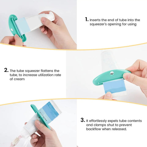 Four Pack Toothpaste Squeezers Hanging Tube Squeezer Tool Multicolor Tubular Paste Dispenser Save Every Last Drop For Toothpaste