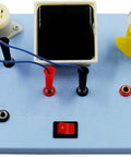 Solar Cell Demonstration Kit With PV Materials For Renewable Energy Learning Hands On Solar Power Experiments And Easy Setup Science Education Tool For Classrooms, blue plastic base