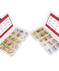 360 Piece M2 M3 M4 Brass Spacer Standoff Kit With Male And Female Nuts For DIY Projects And Electronics in storage box.