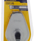 Packaging of Strait-Line Chalk Reel Pro Grade With 100 Foot Abrasion Resistant Poly Line, featuring durable aluminum housing.