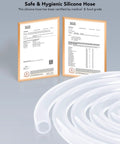 Safe hygienic silicone hose with SGS certification for Adjustable Desktop Water Pump For 5 Gallon Bottles, Portable Type C Charging Dispenser