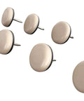 Nail On Pe Chair Glides Seven Eighth Inch Floor Savers for smooth table movement heavy duty protectors set of 8 with nails included.