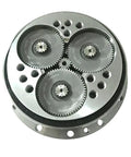 Heavy Duty Rock Solid Robotics Cycloidal Pin Wheel Reducer Gearbox with visible gears and mounting holes for precision motion control.