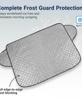 Magnetic Car Snow Cover For Windshield Shield Ice And Snow Auto Protector with full frost guard protection on display