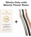 Fresh Cut Precision Eyebrow Razor Blades, Replacement Face Shaver Cartridges For Women And Men, Dermaplaning Tool Guard Kit with 10 blades and razors.