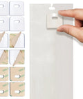 Badass Vertical Blind Repair Tabs Kit, 30 Sets Super Clear Replacement Parts With Alcohol Wipes, Universal Fit, showing transparent clips.