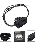 Upgraded Rear Electric Parking Brake Actuator Control Unit Direct Bolt On For BMW X6 E71 E72 2008 To 2014 with cables and connectors.