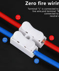 High Conductivity Quick Connect Terminal Block No Tools Needed For Instant Cable Wiring Heat Resistant Spring Clamp Terminal