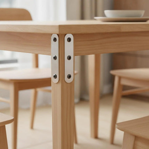 Sturdy L Shaped Corner Braces For Furniture 2x2 Inch Right Angle Brackets With Screws reinforcing table joints for stability