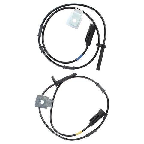 Durable Abs Wheel Speed Sensor Set For 2010 2017 Chevy Equinox And Gmc Terrain Front Left Right Side, black wires and connectors.