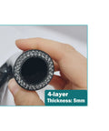 Close-up of 4-layer 5mm thickness Three Quarters Inch ID 19mm 180 Degree U Bend Silicone Hose Elbow Coupler High Temp
