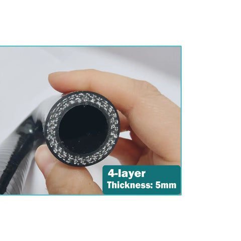 Close-up of 4-layer 5mm thickness Three Quarters Inch ID 19mm 180 Degree U Bend Silicone Hose Elbow Coupler High Temp