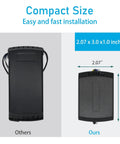 Universal Ceiling Fan Remote Kit With Receiver, compact size comparison, dimensions 2.07 x 3.0 x 1.0 inches, easy install
