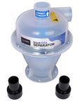 Cyclonic Dust Separator For Wet Dry Vacuums With Two Shop Vacuum Adapters Easy Snap Connect System front view
