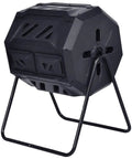 Outdoor 43 Gallon Compost Tumbler Bin For Fast Easy No Fuss Home Garden Composting Durable Odor Control And Weather Resistant Build