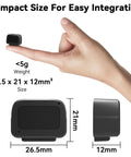 Long Range Lidar Sensor With High Precision PToF Distance Measurement Micro Single Point Ranging Module shown on a fingertip